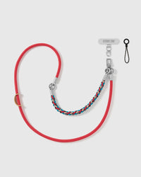 SCARLET BRAID CROSS-BODY PHONE STRAP