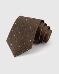 TRUFFLE GOLD DOT TIE