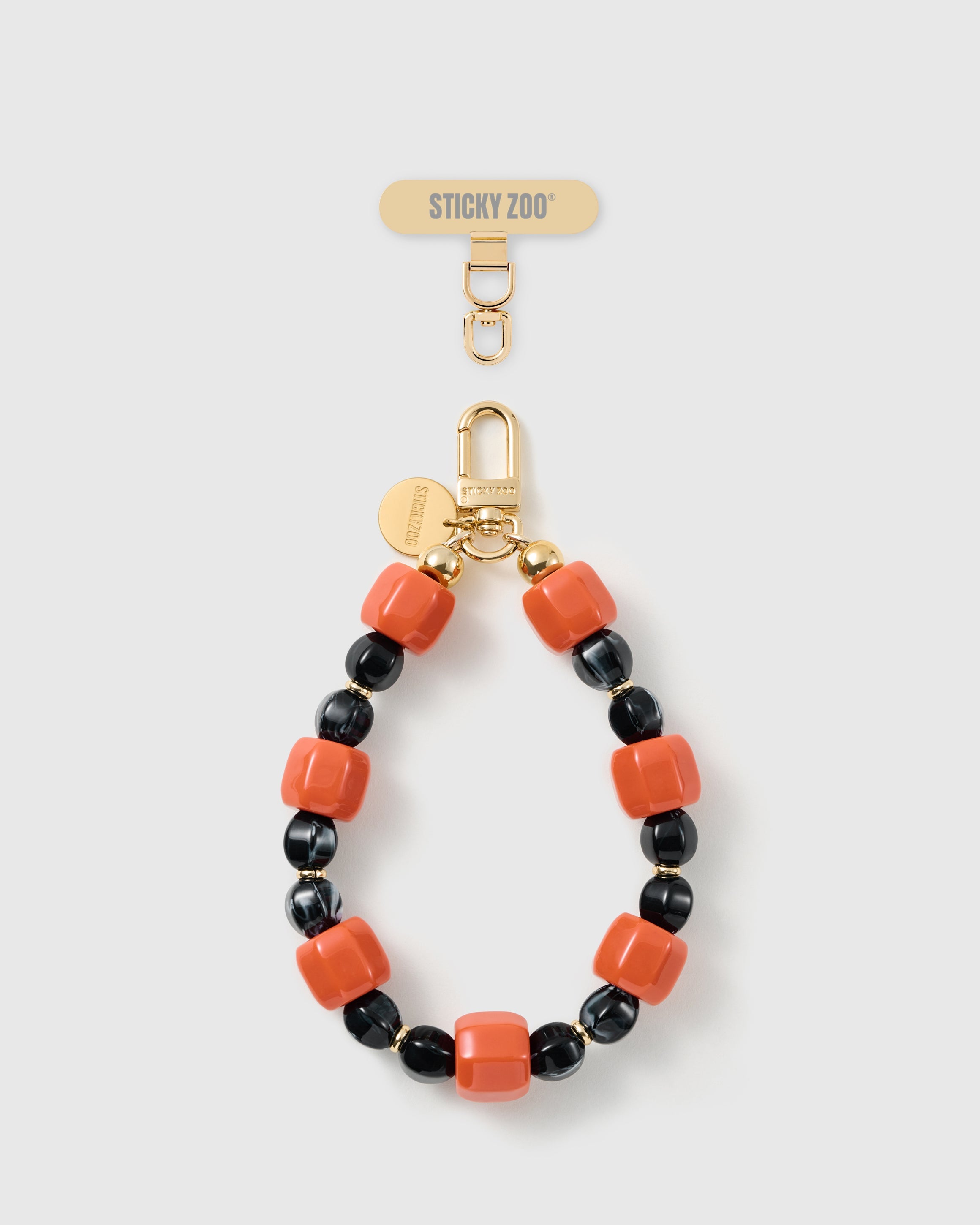 EMBER NOIR MARBLE MIX PHONE STRAP