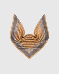 AMBER FOULARD SILK SCARF