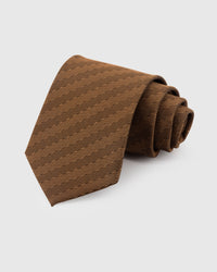 TOFFEE PIN DOT TIE