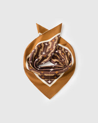 TOBACCO DECO NA SILK SCARF