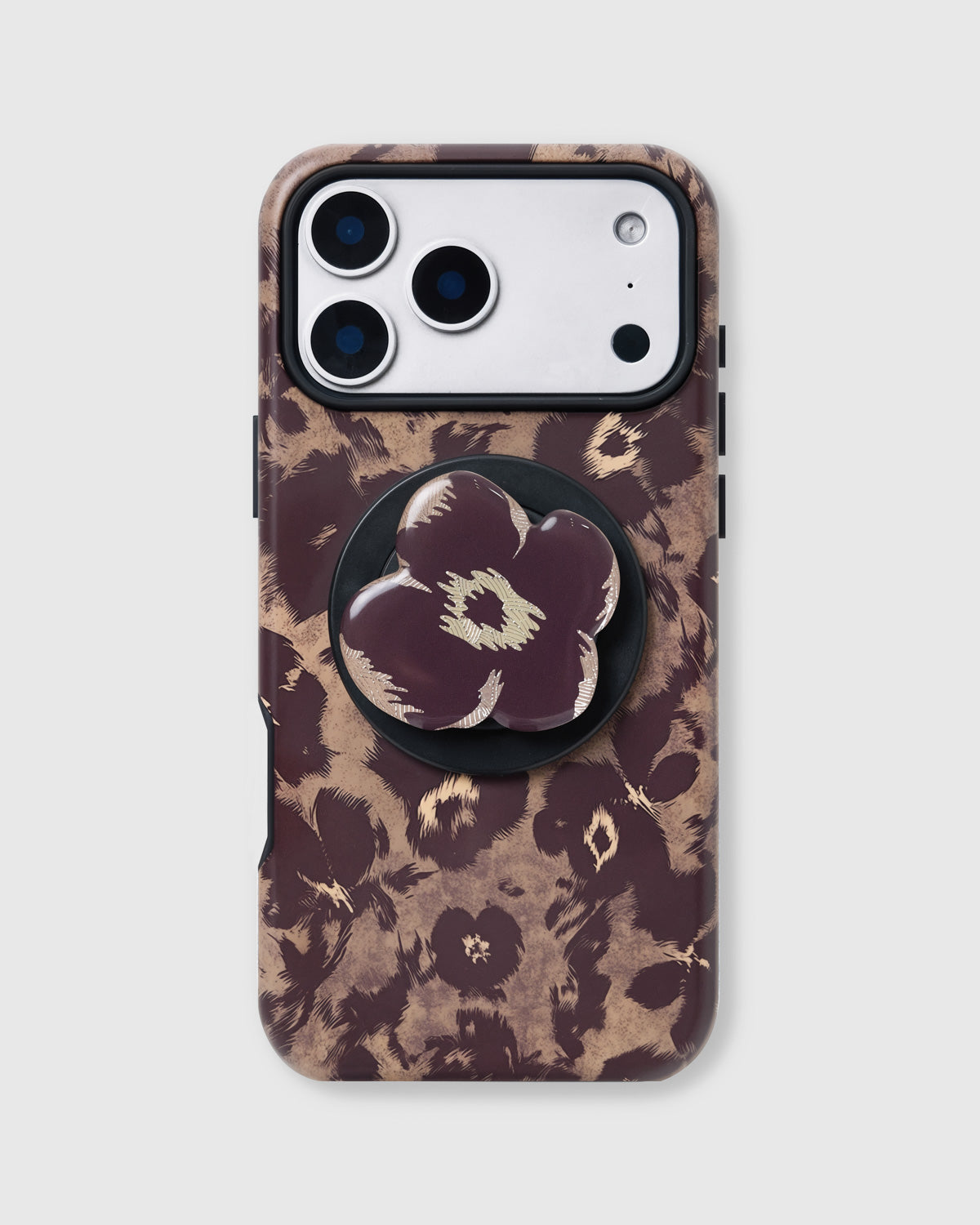 BURGUNDY POPPY PHONE CASE