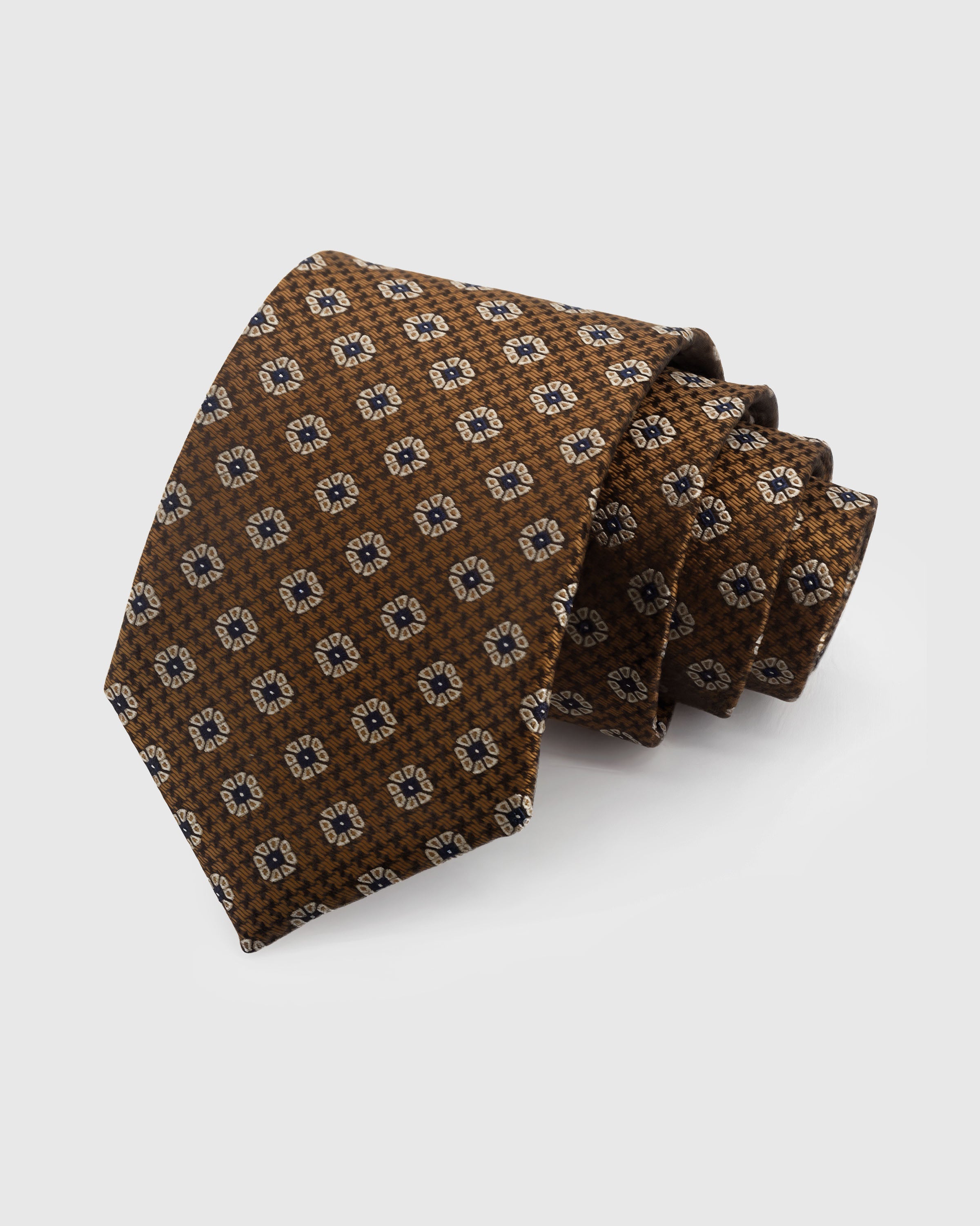 CHESTNUT FOULARD TIE