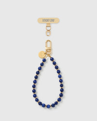 COBALT BEAD PHONE STRAP