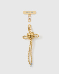 CHAMPAGNE BOW PHONE STRAP