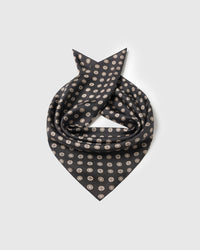 OBSIDIAN COIN SILK SCARF