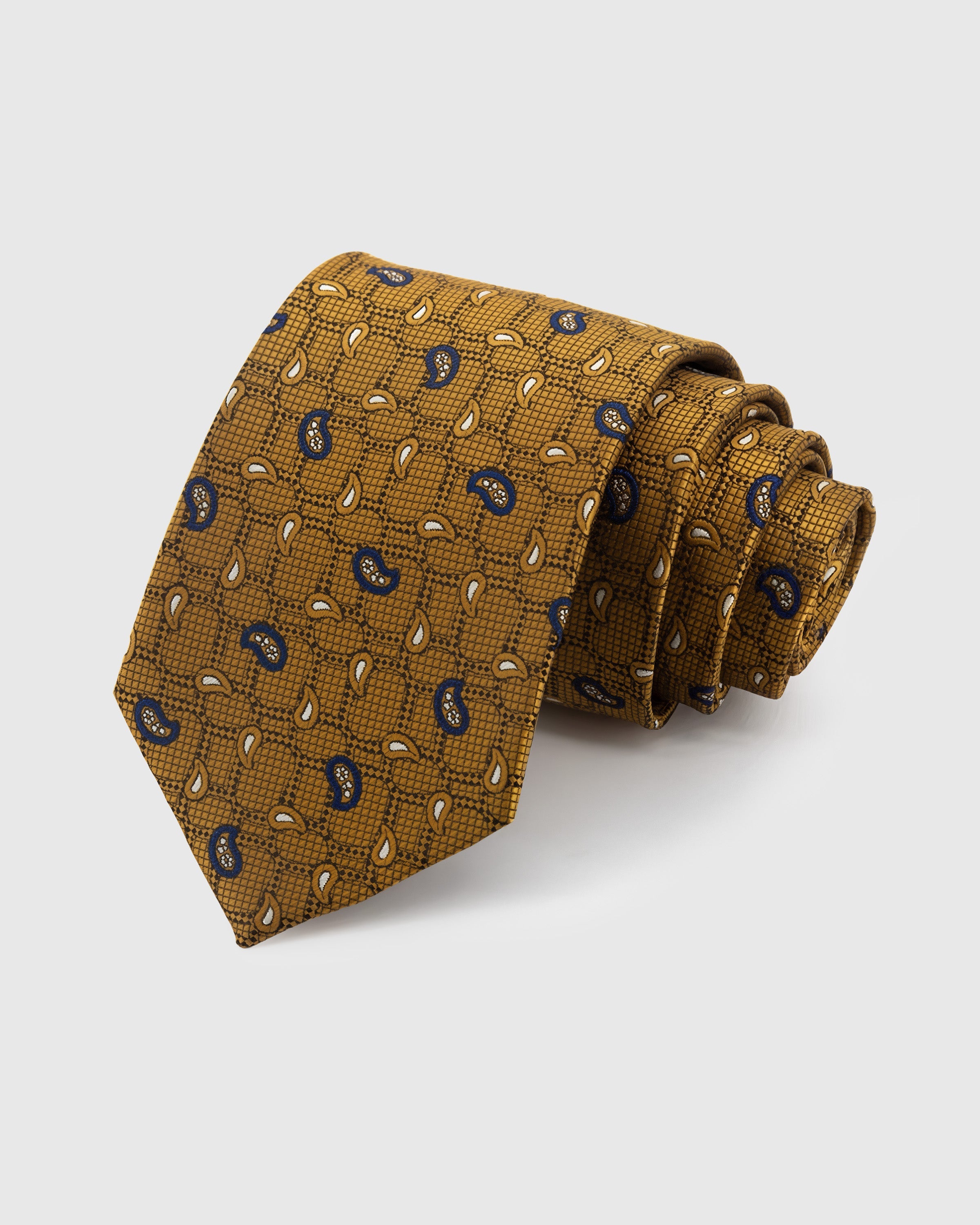 AMBER SCATTERED PAISLEY TIE