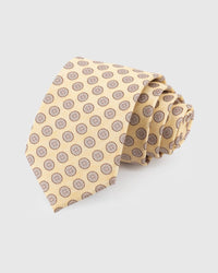 CHAMPAGNE MEDALLION TIE