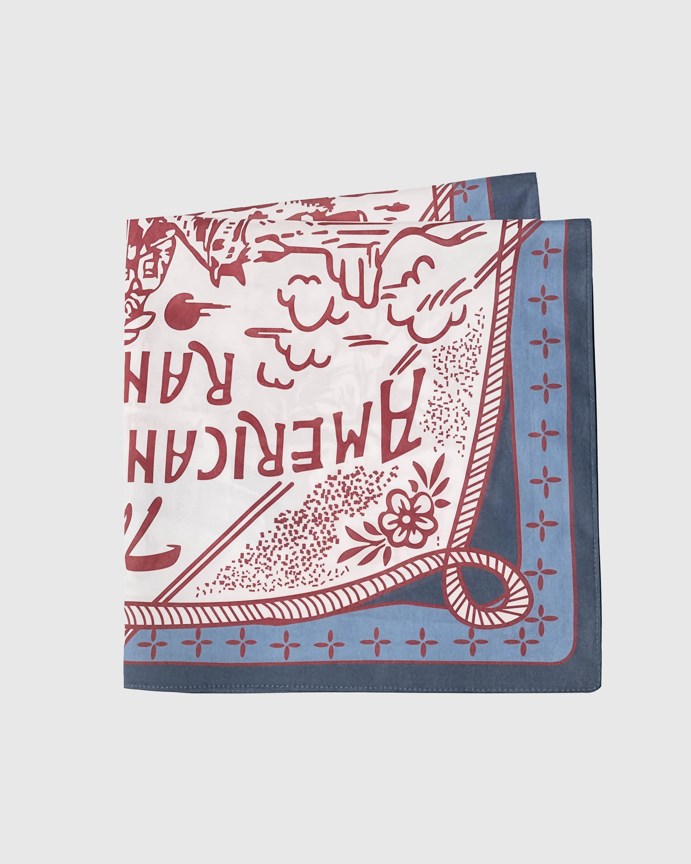 WESTERN RANCH SILK SCARF