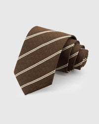 ESPRESSO PENCIL STRIPE TIE