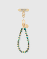 TURQUOISE SPECKLE ORBIT PHONE STRAP