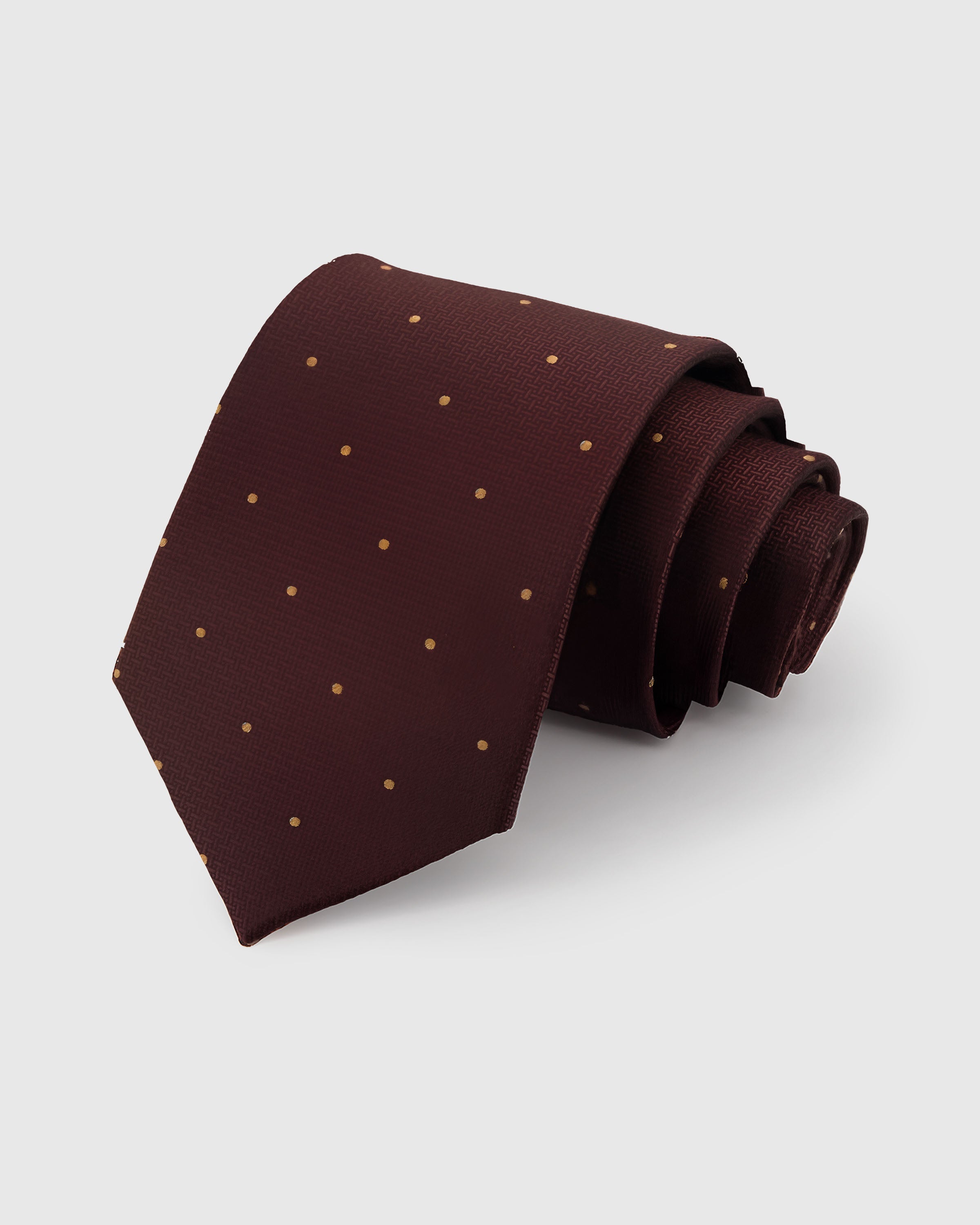 CLARET POLKA TIE