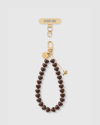COCOA DACHSHUND HEART PHONE STRAP