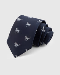 NAVY STALLION TIE