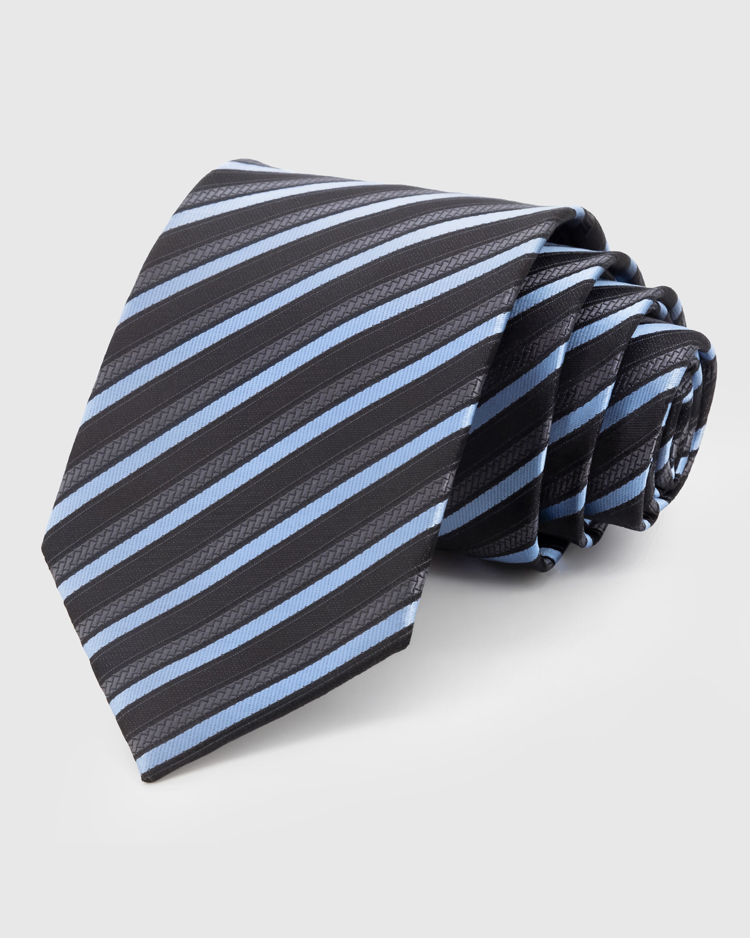 CHARCOAL SKY STRIPE TIE
