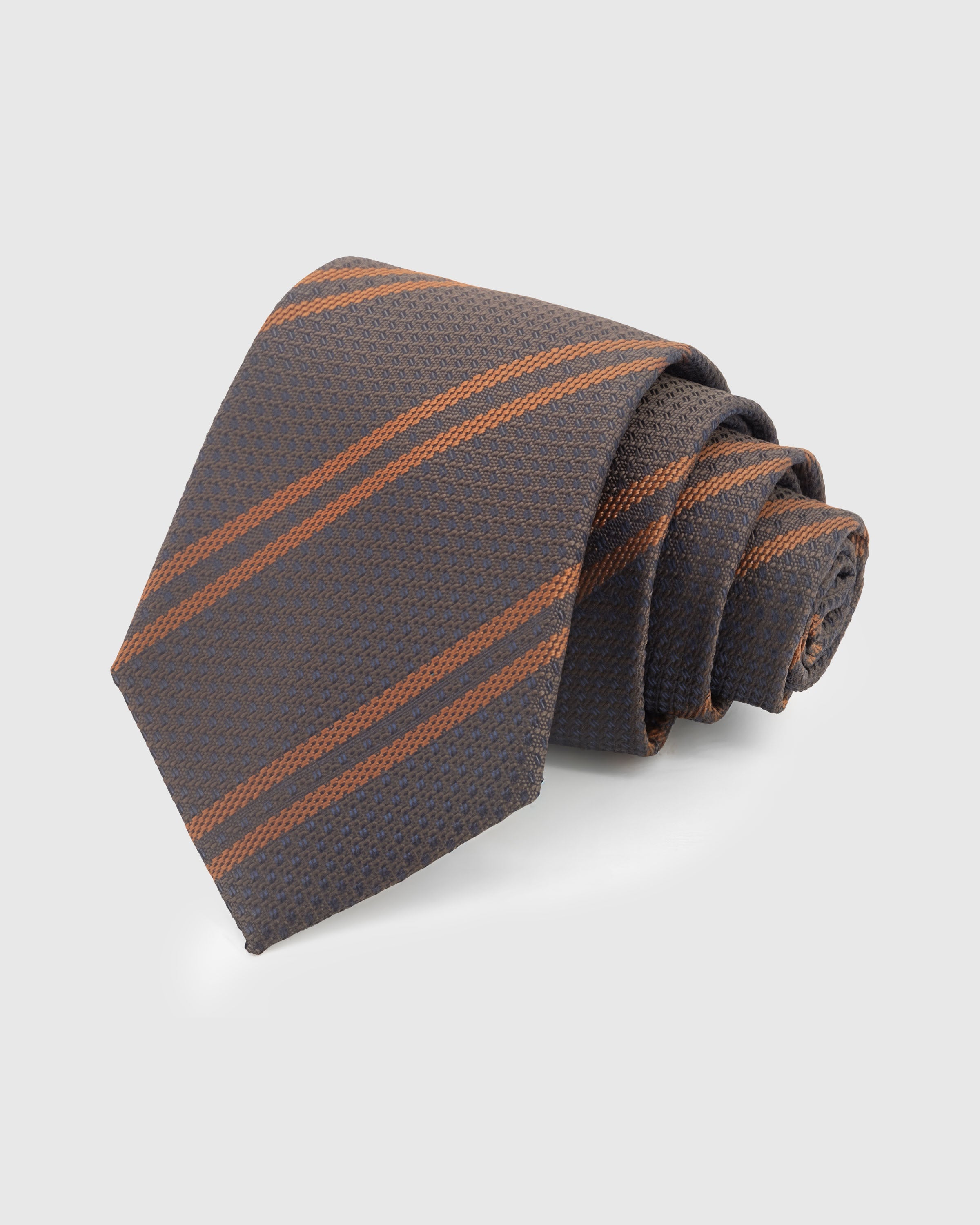 SLATE COPPER STRIPE TIE