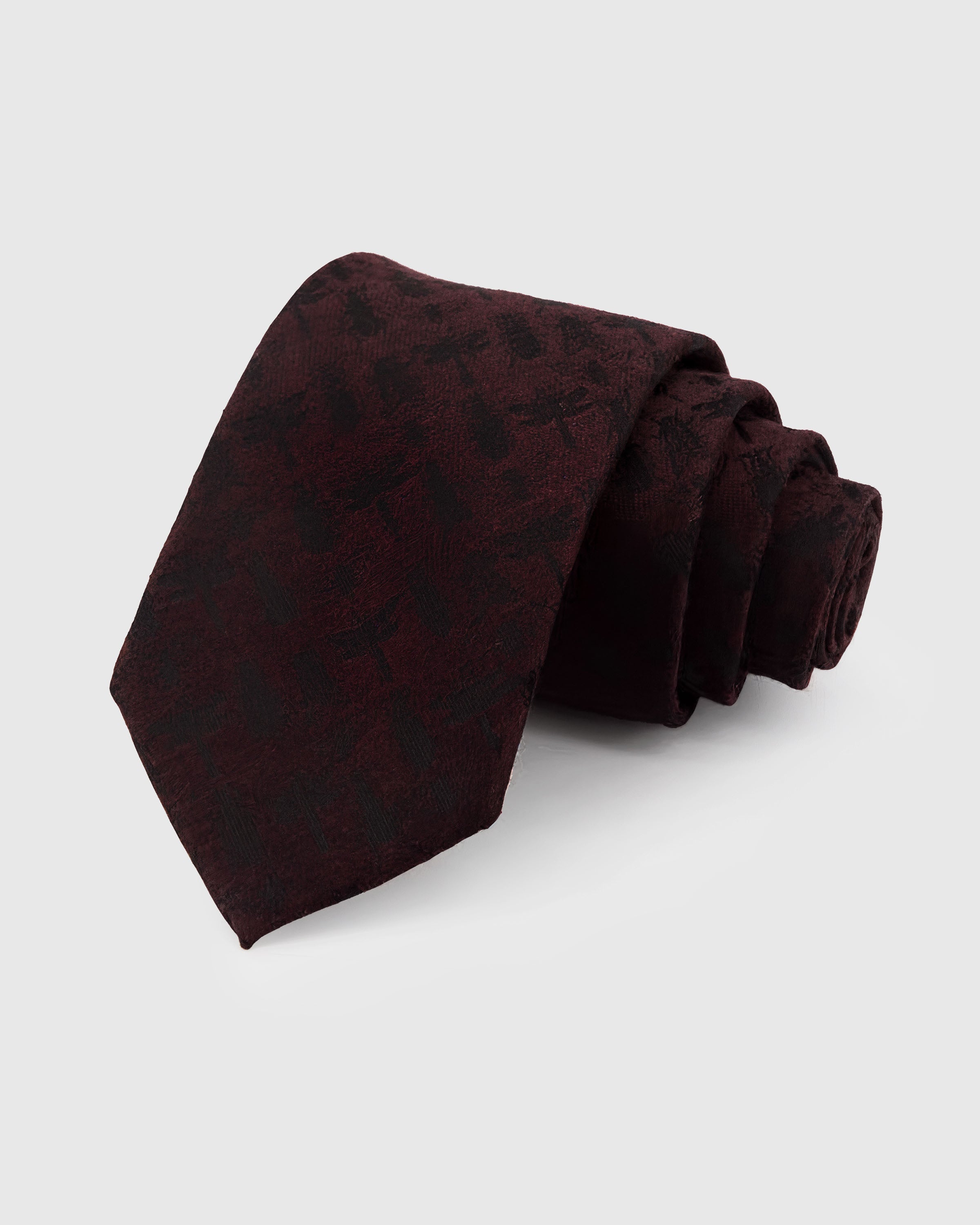 MERLOT JACQUARD TIE