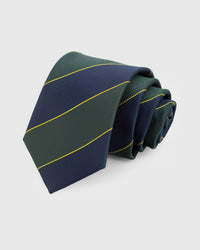FOREST BLOCK STRIPE TIE