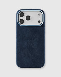 ALCANTARA PHONE CASE — COBALT