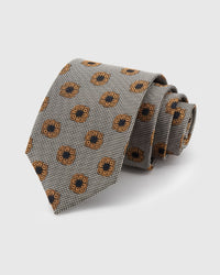 PEWTER ROSETTE TIE