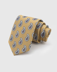 SAFFRON PAISLEY TIE
