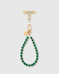 EMERALD SWIRL PHONE STRAP
