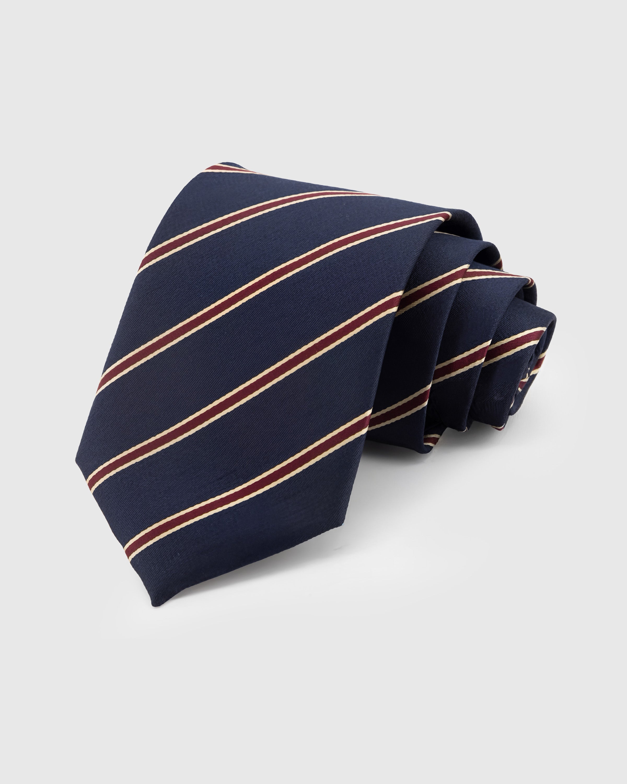 NAVY HERITAGE STRIPE TIE