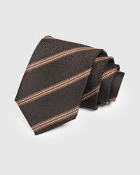 ESPRESSO COPPER STRIPE TIE