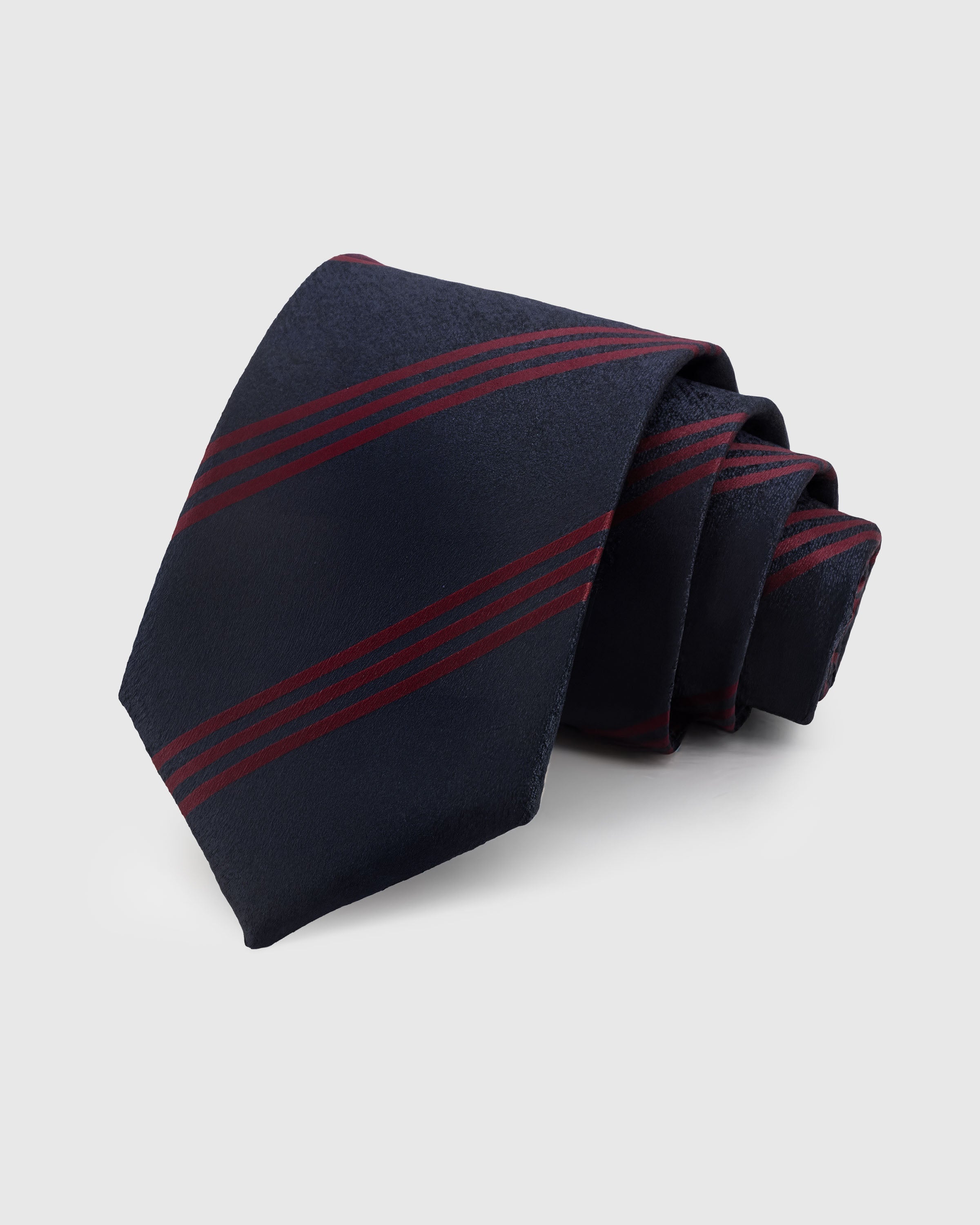 NAVY CRIMSON STRIPE TIE