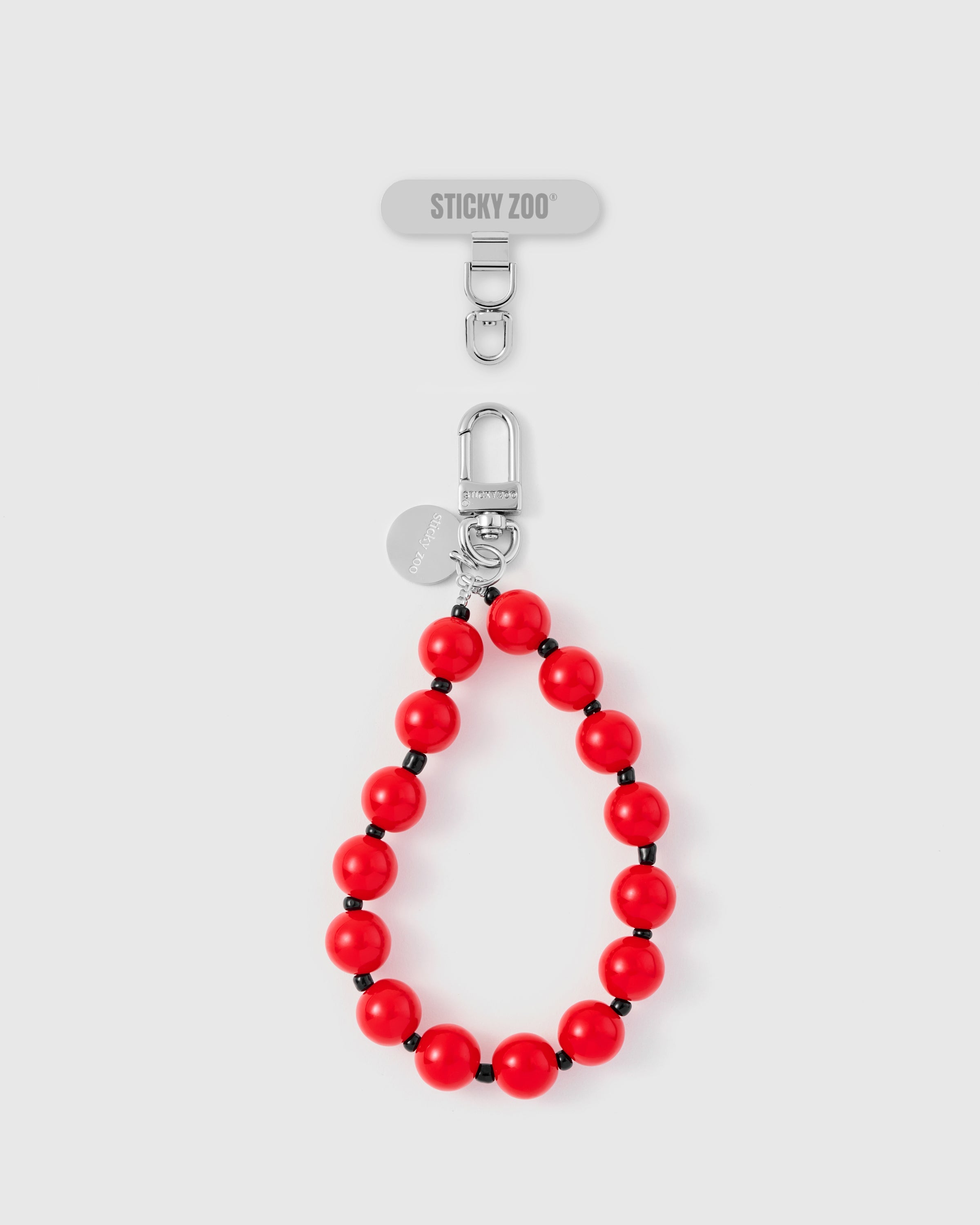RED BEAD PHONE STRAP