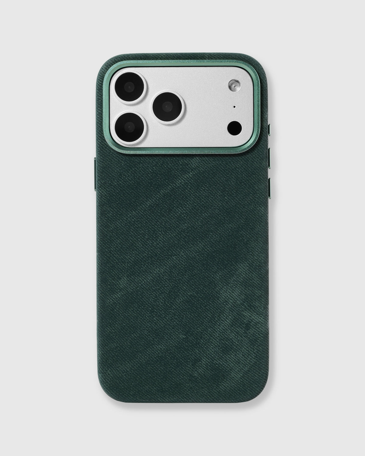 DENIM PHONE CASE — GREEN