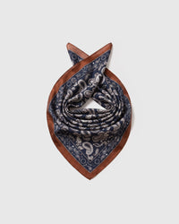 MIDNIGHT PAISLEY SILK SCARF