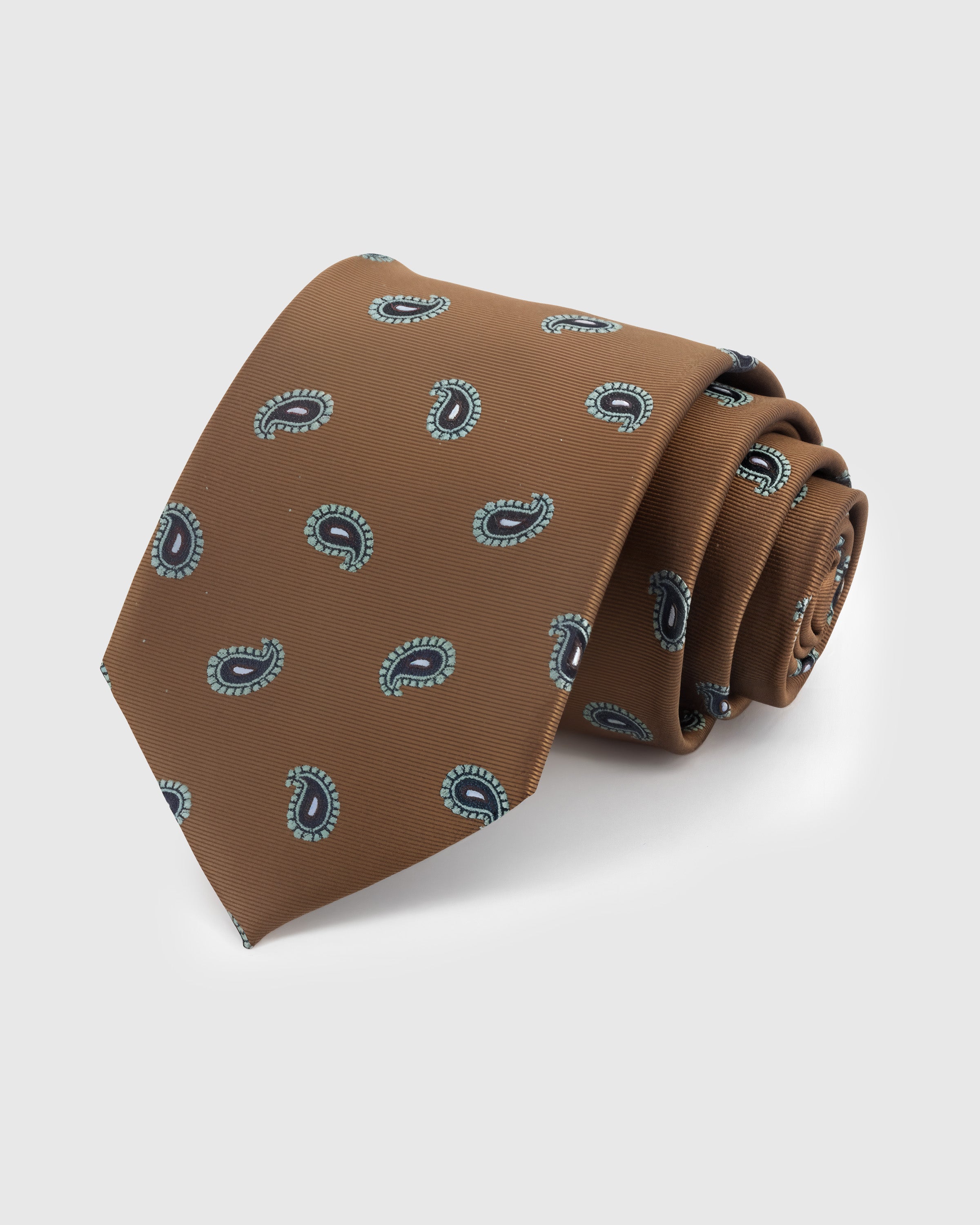 CARAMEL PAISLEY TIE