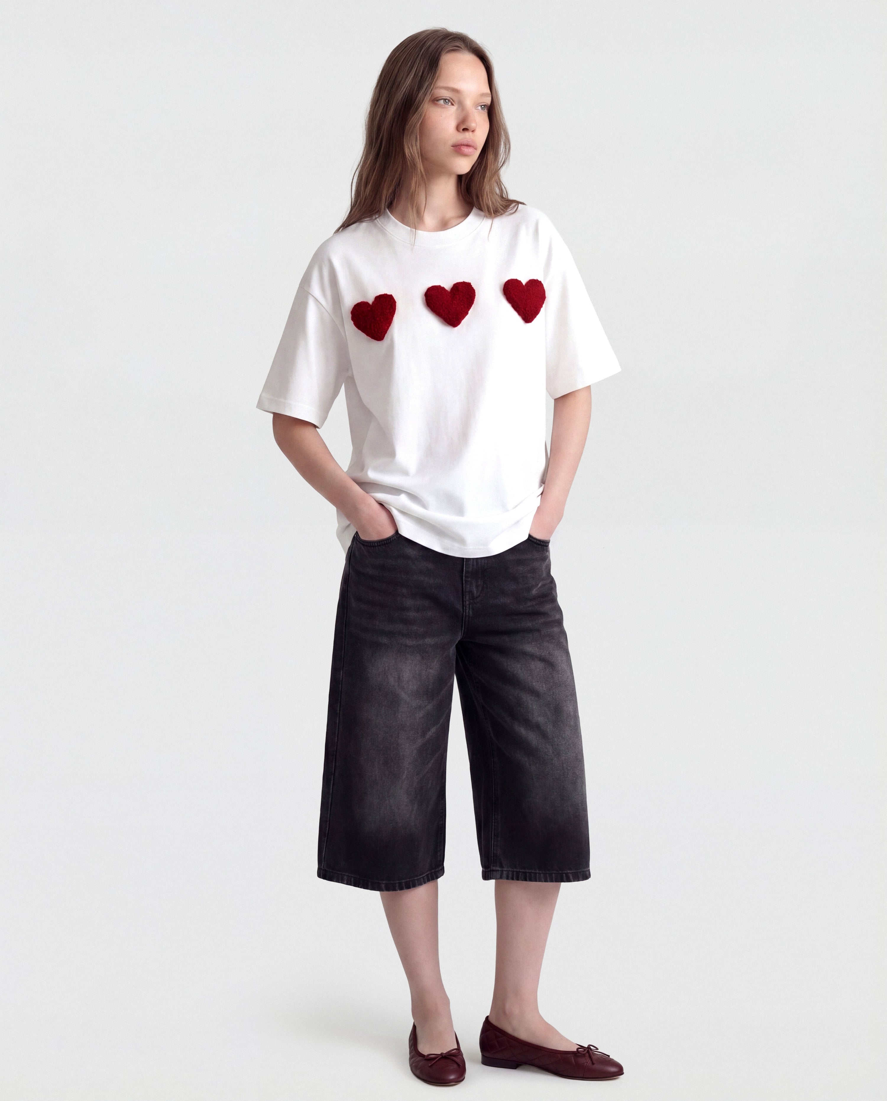 TRIPLE HEART T-SHIRT
