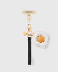 SUNNY EGG LEATHER PHONE STRAP