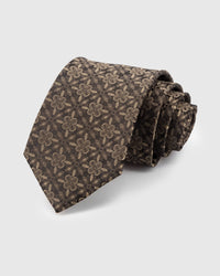 WALNUT MEDALLION TIE
