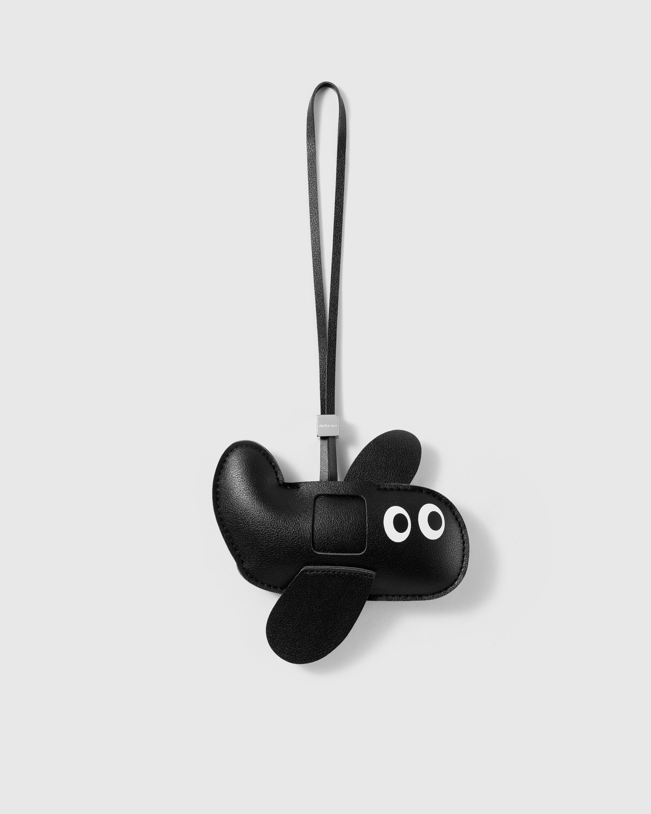 BLACK PUP BAG CHARM