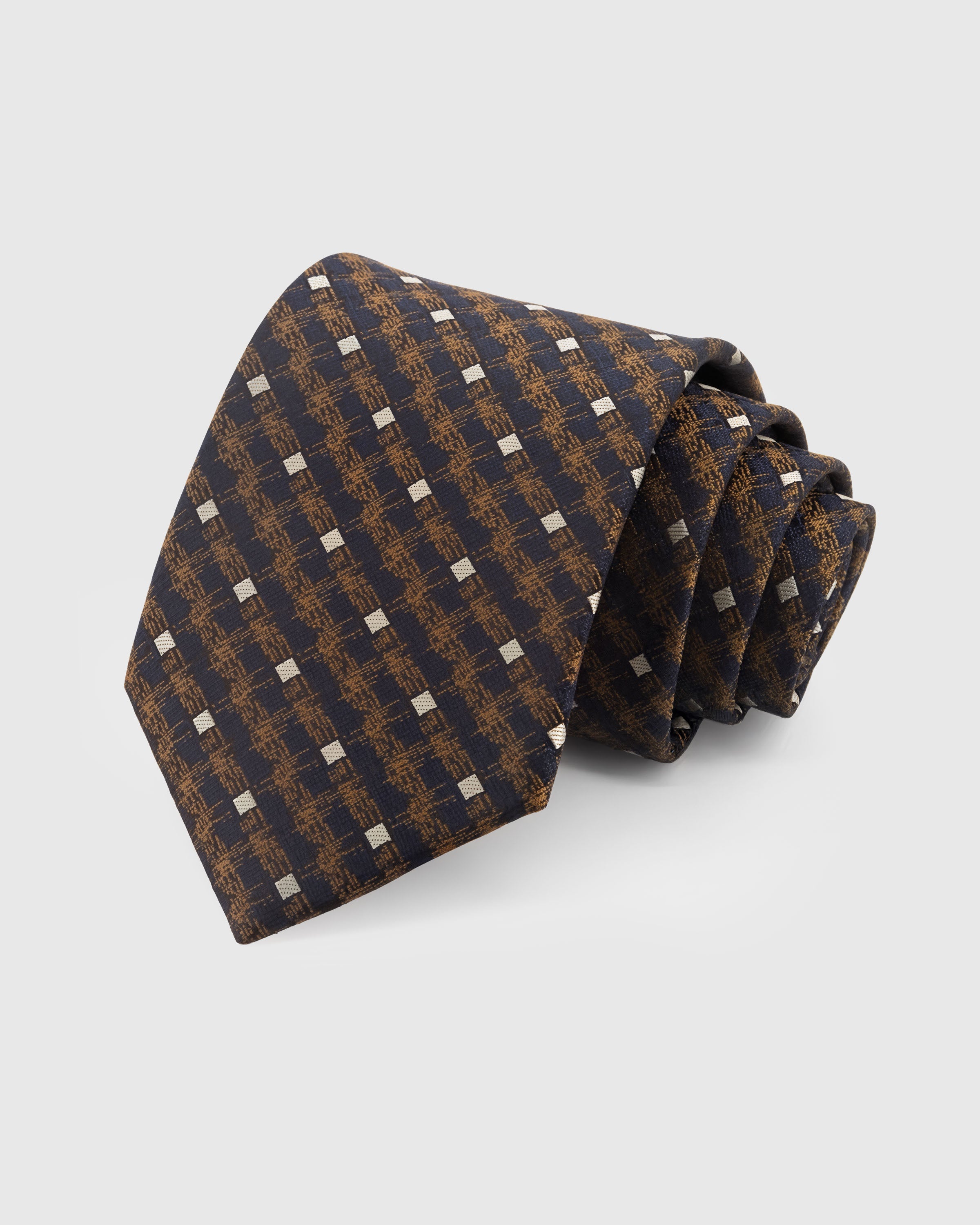 MIDNIGHT WOVEN CHECK TIE