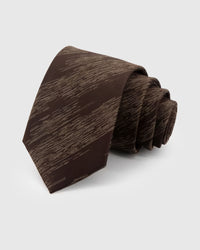MAHOGANY SLUB TIE