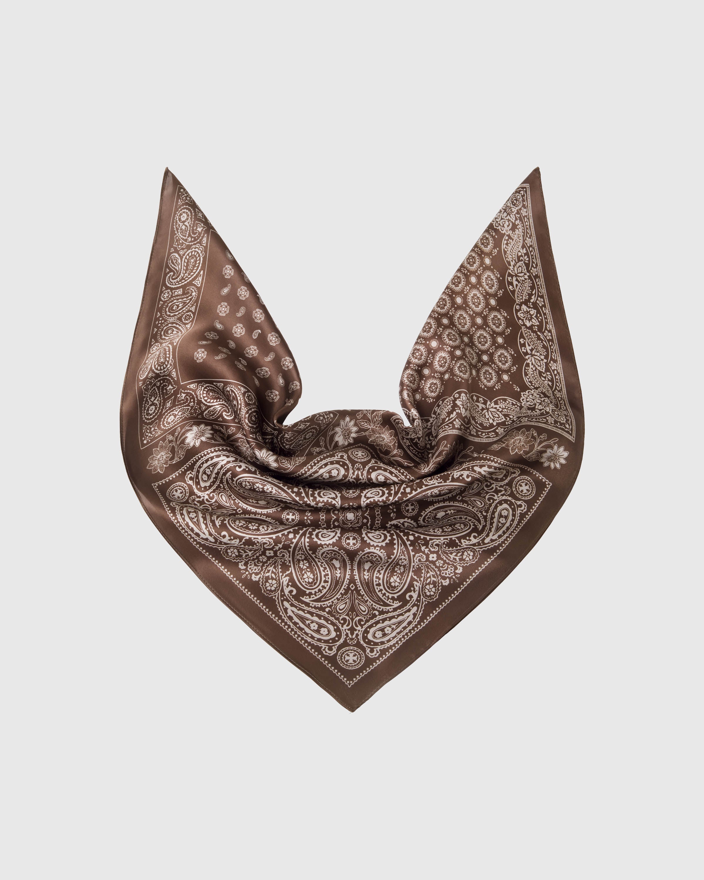 COCOA PATCHWORK SILK SCARF