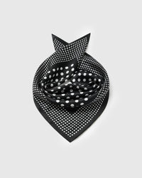 MIDNIGHT DOT SILK SCARF