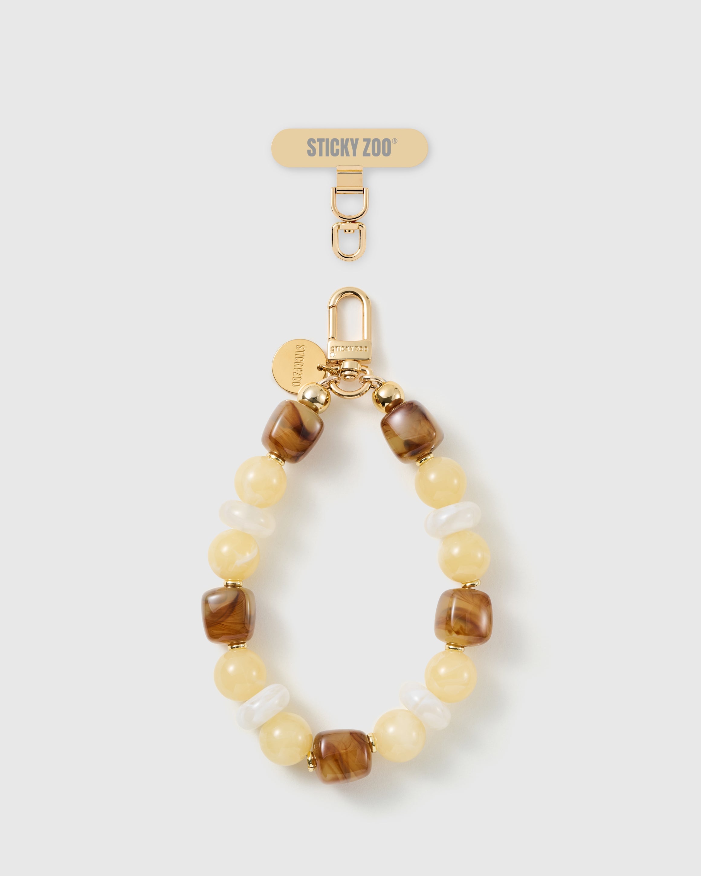 HONEY MARBLE MIX PHONE STRAP