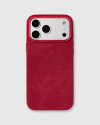 DENIM PHONE CASE — RED
