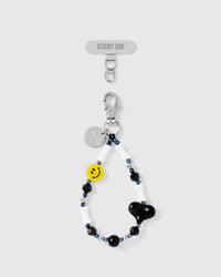 SMILEY HEART PHONE STRAP
