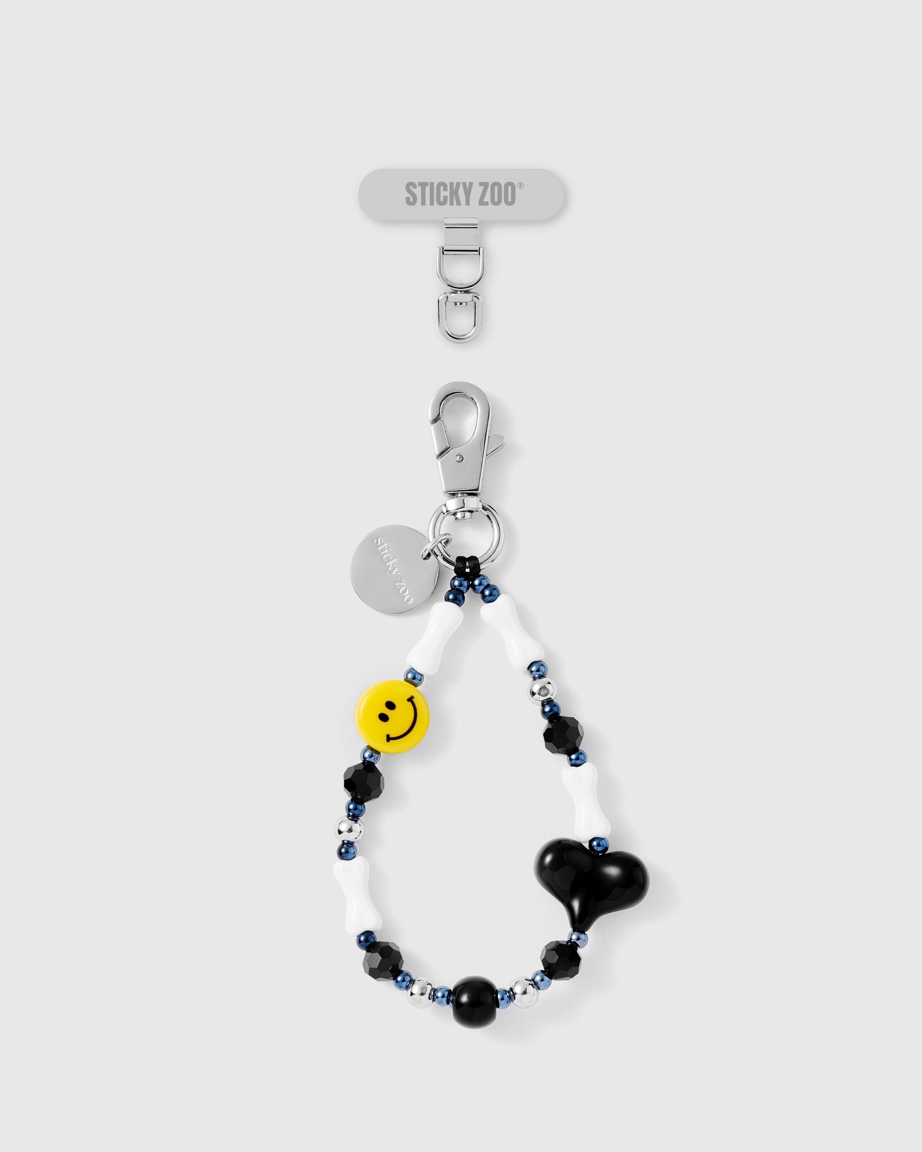 SMILEY HEART PHONE STRAP