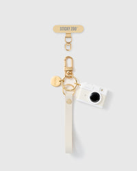 IVORY LENS LEATHER STRAP NG TELEPONO  