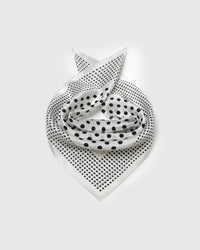 IVORY DOT SILK SCARF