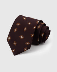 PLUM LOZENGE TIE
