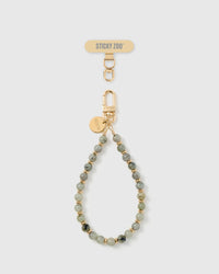 SAGE STONE PHONE STRAP